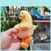 Adorable Creative Duck Plush Toy Cute Stuffed Animal Keychain For Couples