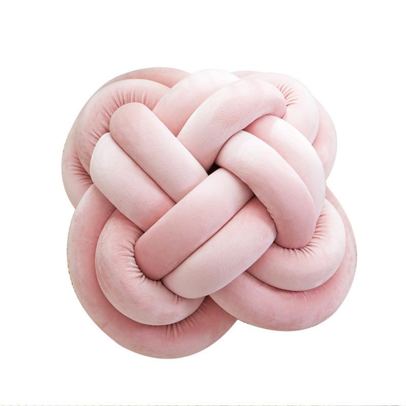 Modern Minimalist Knit Pillow With Soft Plush Cover For Living Room Decor
