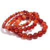Festive Gifts Red Agate Beaded Bracelet Warm Fashion Jewelry For Men And Women Daily Wear Simple Versatile Accessory