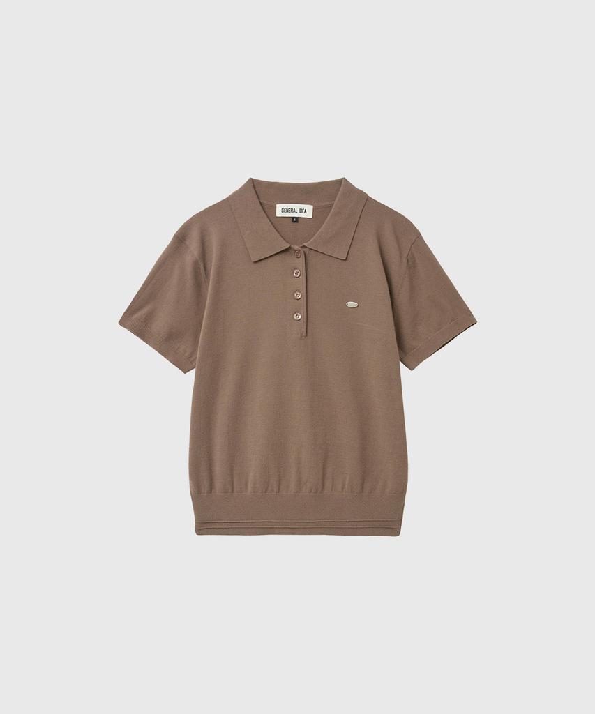 GENERALIDEA Airy Essential Collar Half Knit [Mocha] / Wbe2L05513