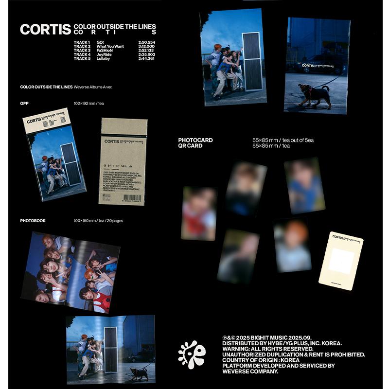 

[Предзаказ] Big Hit Новая группа CORTIS 1-й мини-альбом [COLOR OUTSIDE THE LINES] Версия Weverse Albums