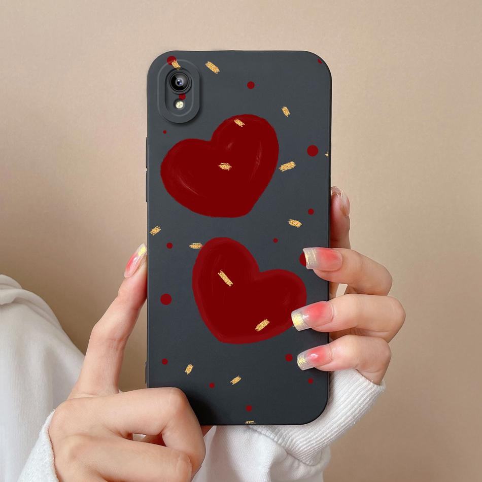 For Vivo Y93 Y93S Y91C Y91i Y90 Y1S Case Fashion Design Camera Protection Shockproof Back Cover Soft Liquid Silicone Phone Cases