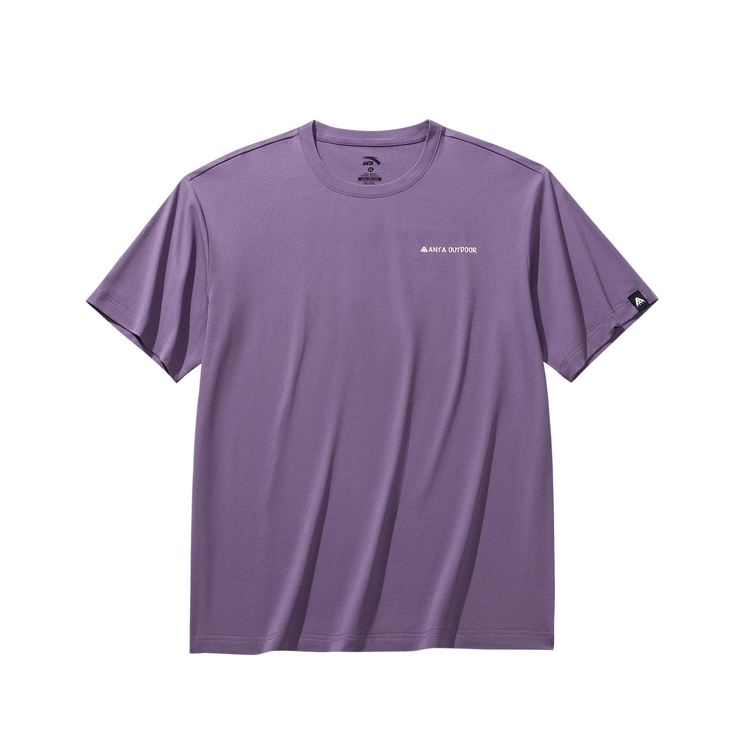 Anta T Shirt Unisex Ding Gray Purple 972626101-4 XS