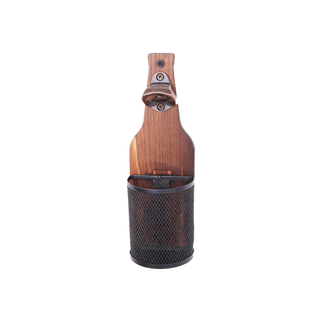 Personalized Custom Wooden Fun Basketball Hoop Beer Bottle Opener