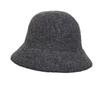 Wool bucket hat autumn and winter women double brim thermal basin hat literary fashion gift hat