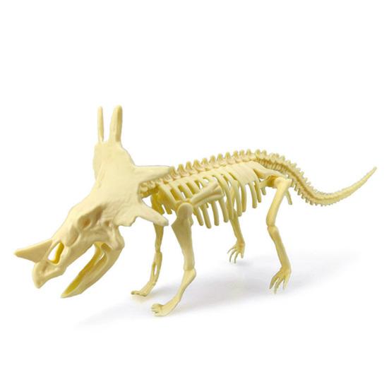 7Pcs/Set  Dinosaur Model Creative Collectible Detailed Archeological Dinosaur Skeleton Toy for Child