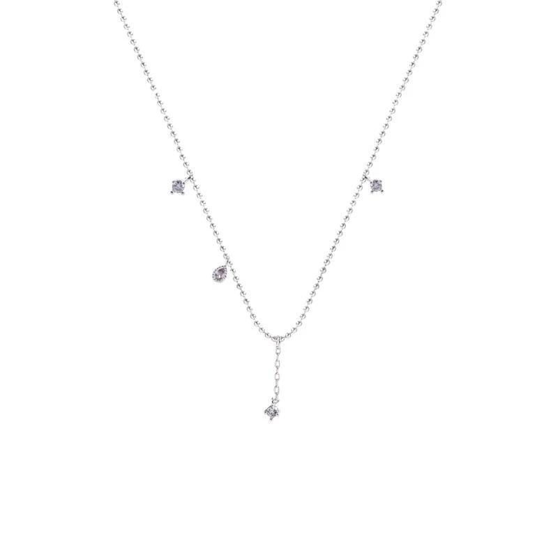 Galaxy gives you necklace light luxury niche water drop tassel temperament collarbone chain year ring