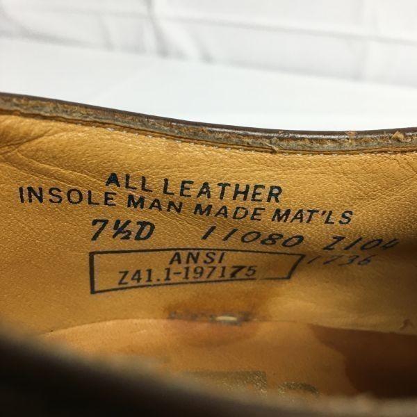 Vzácné 70. léta Vintage LEHIGH ANSI Z41.1-1971 75 Ocelová špička Hladká špička Bezpečnostní boty Hnědé velikost 7.5D 25.0-25.5(POUŽITÝ)