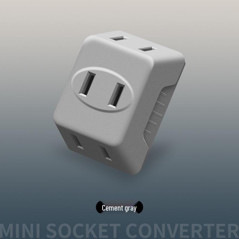 Convenient Multi-Hole 1-to-3 US Standard Plug & Socket Converter