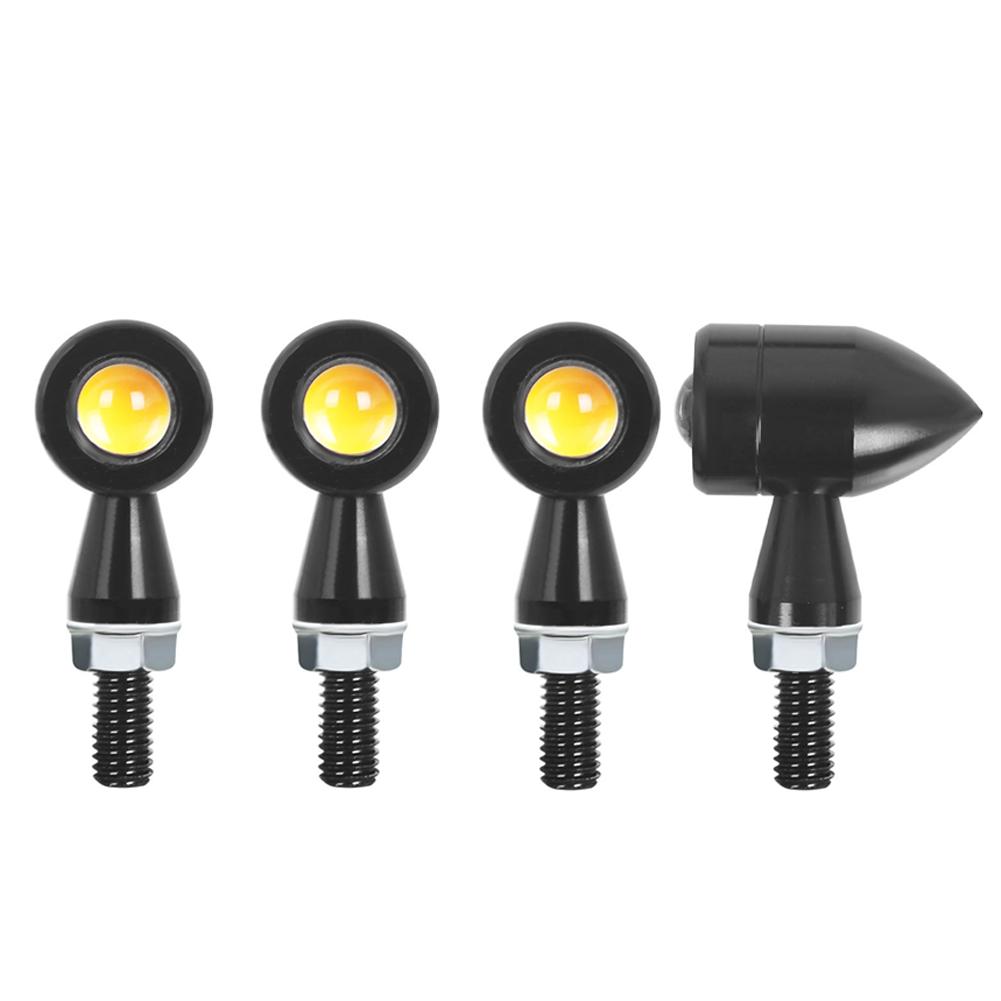 4Pcs 8mm Motorcycle LED Turn Signal Light Signal Lamp Indicators Blinker Flashing Lamp Universal Fit for Most Motorcycle,Dirt Bike,Street Bike