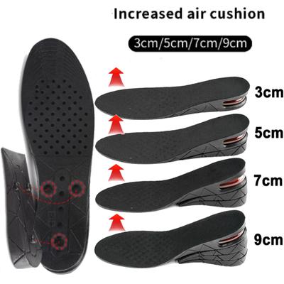 New Invisible Increase Height Insole Foot Pad Heightening Cushion Lift Adjustable Cut Shoe Heel Insert Taller Support  Absorbing