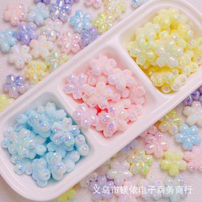 Acrylic Cherry Blossom Beads DIY Handmade Pendant Keychain Bag Hanging Jewelry