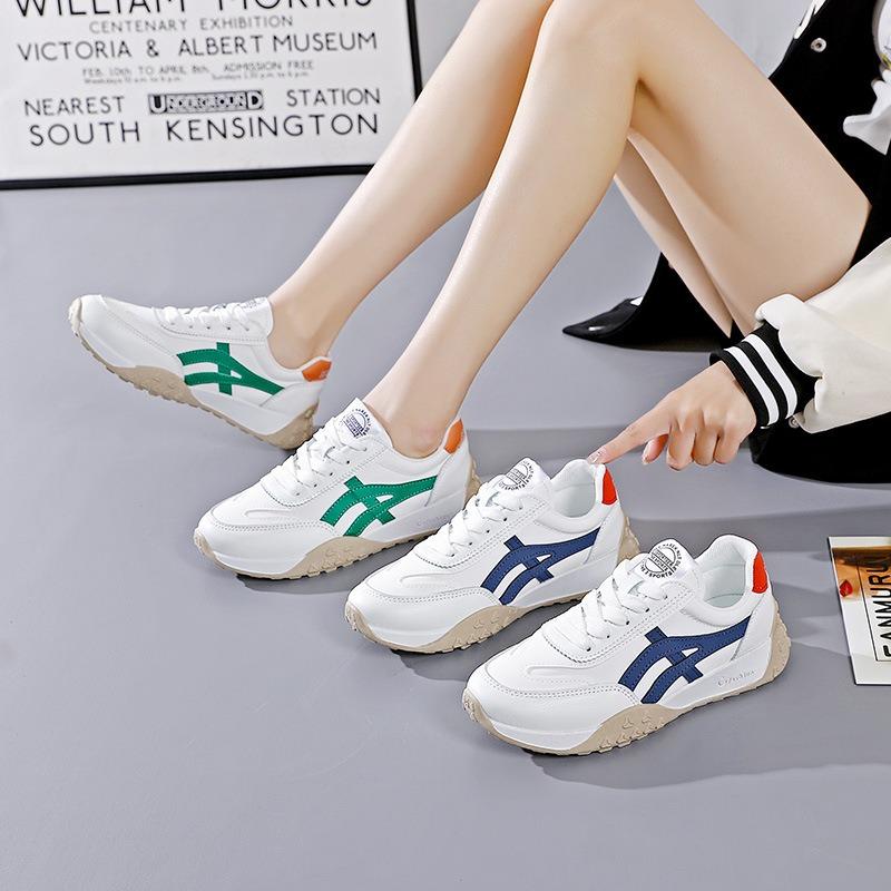 Damen Colorblock Plateau-Sneaker Rutschfeste Lässige Laufschuhe