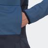 Jacke Adidas Terrex Jacke Zupahike Kapuzen-Fleece wonder steel