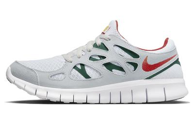 Free Run 2 אפור אדום-כתום עמוק ירוק 537732-102