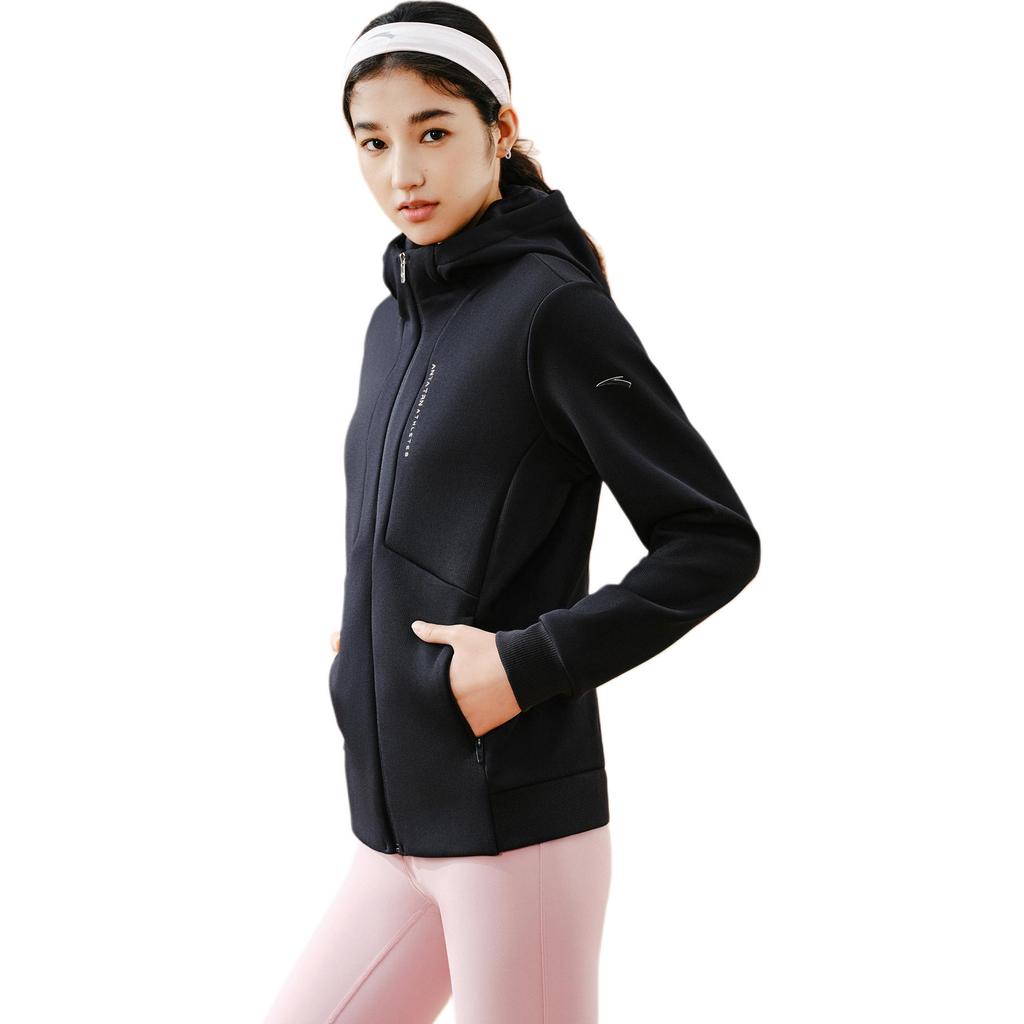 Anta Training Series Letter Hooded Casual Simple Warm Sports Fashion Jacket Women jackets 162547711N-4