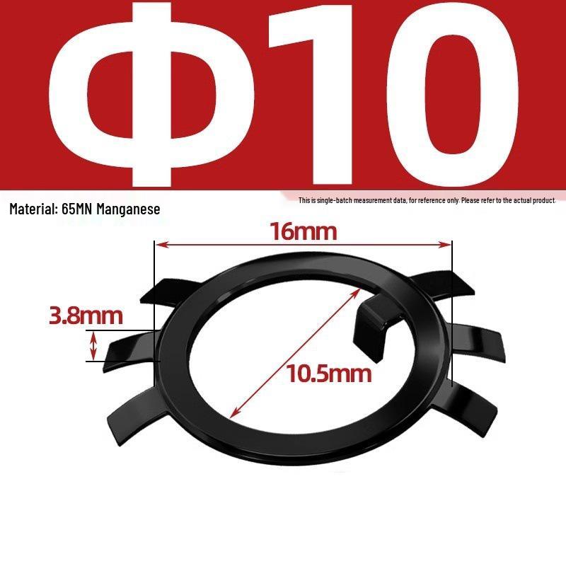 65MN Manganese 304 Stainless Steel Six-Claw Anti-Loosening Lock Nut Washer