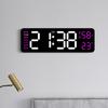 Multifunctional electronic clock that can be hung or stood as an alarm clock