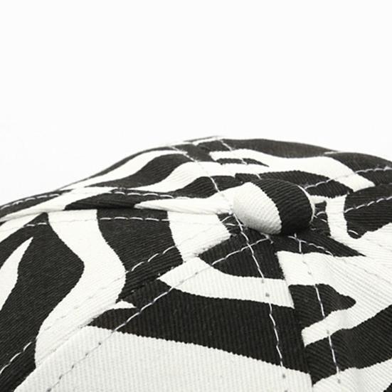 Baseballová čepice s prodlouženým kšiltem a potiskem zebry, pro všechna roční období, nastavitelná přezka, ochrana proti slunci, unisex čepice pro běh