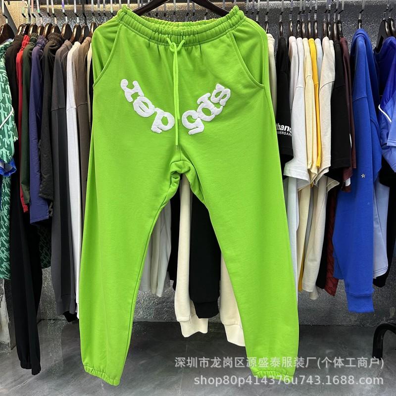 2026 Unisex 555555 Mesh Foam Print Hip Hop Loose Heavyweight Fleece Hooded Sweatshirt