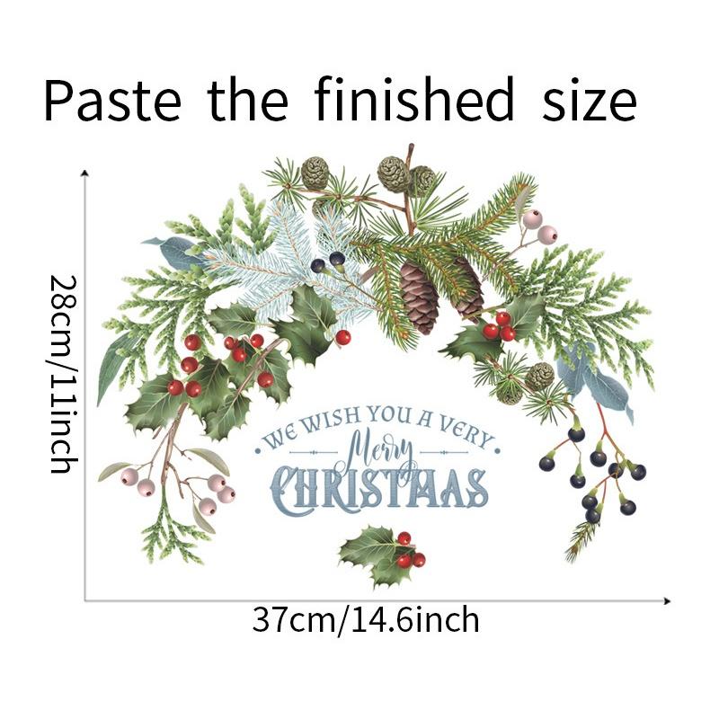 Christmas Wall Sticker Festival Decals New Year Christmas Decorations for Home Holiday Christmas New Year Stickers