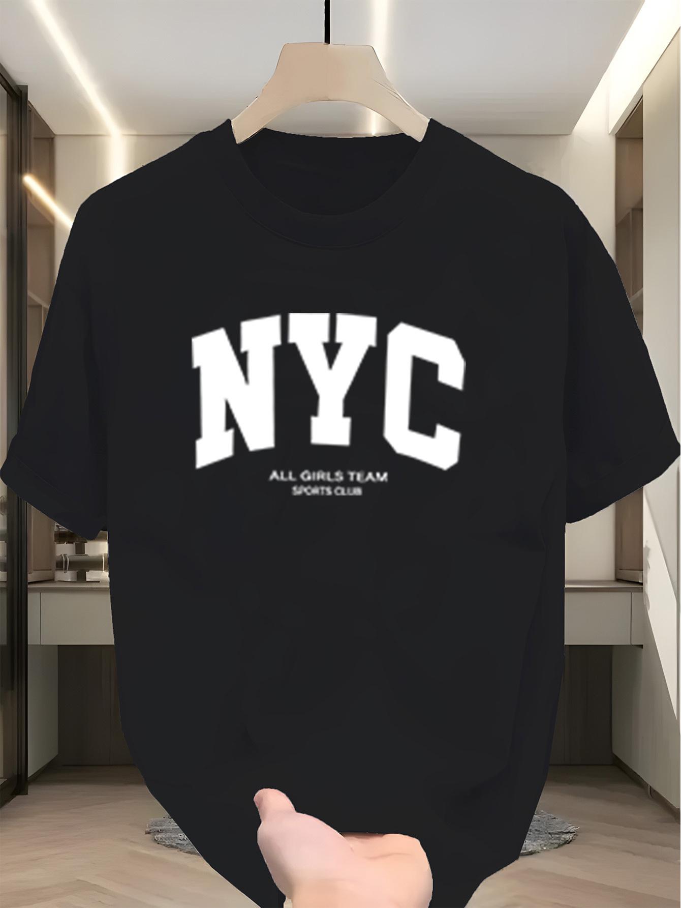 Men S Trendy City Element Printed Round Neck T-Shirt XXXL