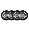 4 Piezas 56mm Emblema de Aluminio Tapacubos Centrales para Rueda de Coche Pegatina Para Nissan X-trail Qashqai Note Juke Sentra Patrol Leaf Nismo GTR DEJAH1