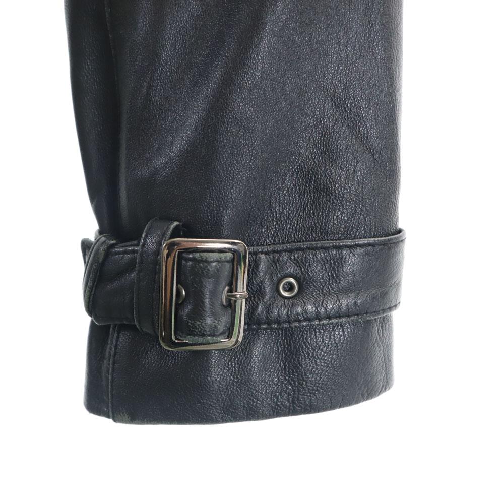 LITTLE NEW YORK Sheepskin Leather coat 6 black COLLECTION Women Used