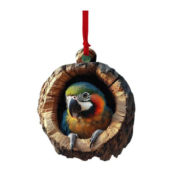 Christmas Animal Ornament Cartoon Forest Animal Hanging Decoration 2D Flat Acrylic Pendant