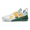 Li Ning Fury Comfortable Cushioning Slip Resistant Low top Basketball Shoes Men's White Yellow ABFT019-4