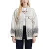 Levis Loose Casual Comfortable Lapel Single-Breasted Long Sleeve Denim Jacket Women Jackets Gray 002YY-0001