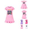 Vestido de Dormir Curto Kpop Demon Hunters Girl com Barra Franzida Para Conforto Ki