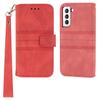 For Samsung Galaxy S25 Case Wallet Skin-Touch Leather Imprinted Phone Cover