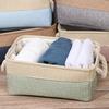 1 Stück Moderne faltbare Aufbewahrungskorb mit Seilverschluss - Robuste Organizer-Box für Kleidung, Spielzeug, Socken