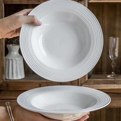Wutuo Ceramic Straw Hat Deep Plate Set