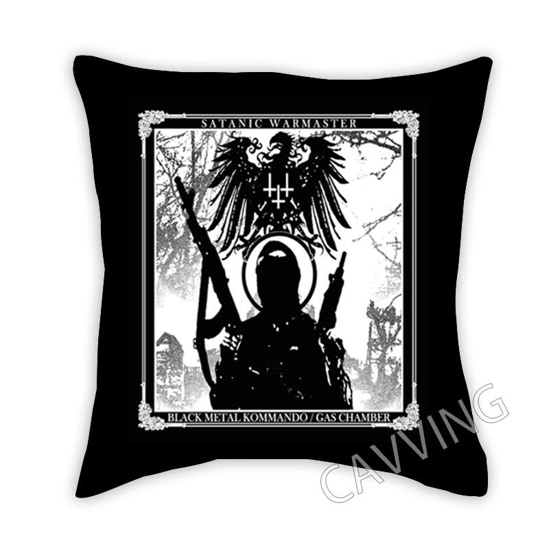 

Satanic Warmaster Band 3D-печатный полиэстер Декоративные наволочки Бросить Подушка Чехол Квадратная молния Наволочки Фанаты Подарки