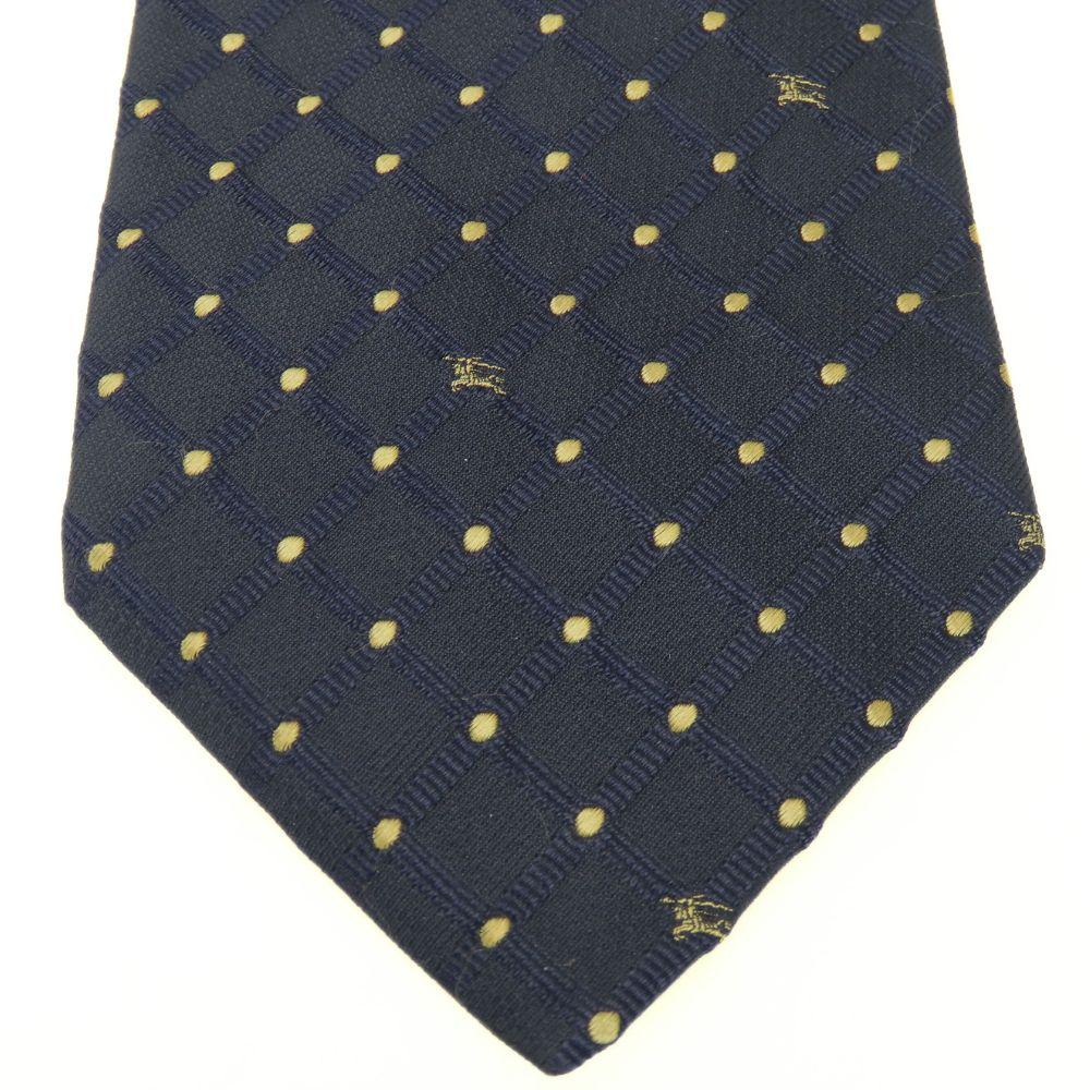 Used BURBERRY Tie Silk Navy Suit