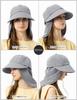 Large Wide Eleanor Includes Neck Cool Light UV UV Adjustable Comes with Chin Cap [Loo&c] Hat, Women's Casquette, Size, Brim, Casquette, Guard, Touch,