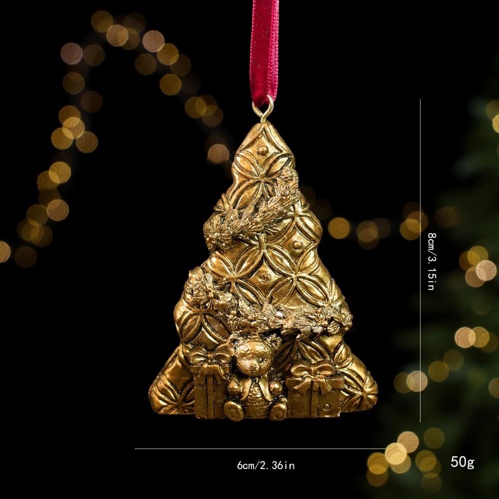 Resin Christmas Decor Pendant Cartoon Xmas Hanging Decoration Christmas Decor