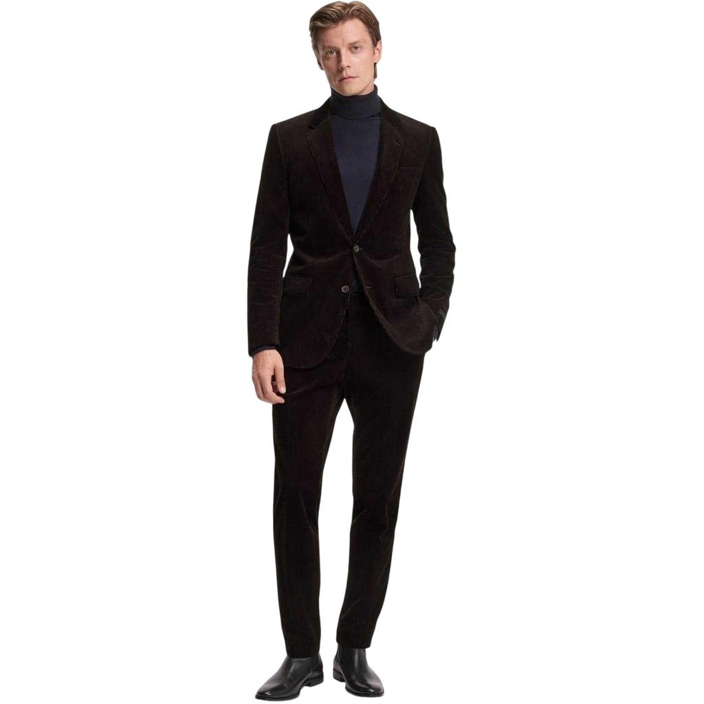 Boss Mens Beckham Striped Pleat Front Trousers
