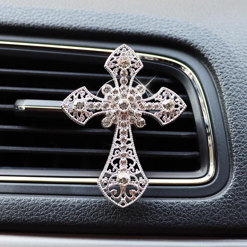 Cross-border E-commerce Exclusive Car Air Conditioner Vent Perfume Aromatherapy Clip For Car Vent Decoration Diamond Alloy Material