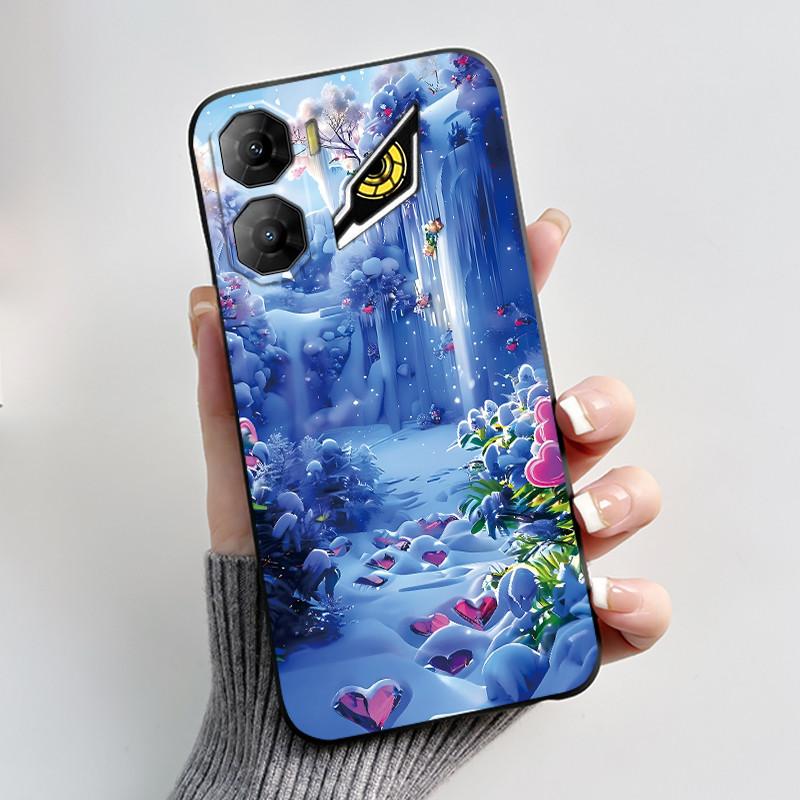 Custodia per Telefono Per ZTE Nubia Neo 3 5G Z2464N Custodia Estetica Moda Gatto Carino Cartone Animato Nero Morbido TPU Silicone Copertura Protettiva Completa