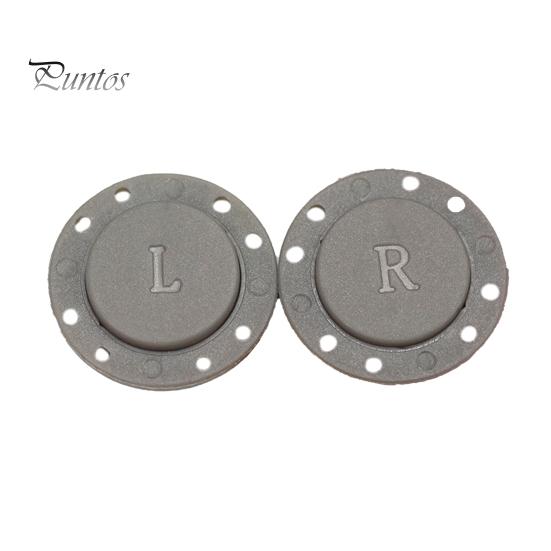 1 Pair Magnetic Snaps Clasps Invisible 8-holes Design Strong Suction Magnetic Clothing Buttons for Coat