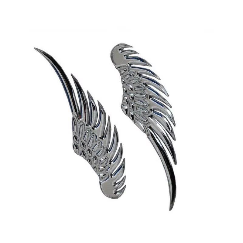 Car Auto Sticker 3D Stereo Metal Angel Wing Car Decoration with Decals Emblem Chrome Car 3D Big Wings Car Sticker