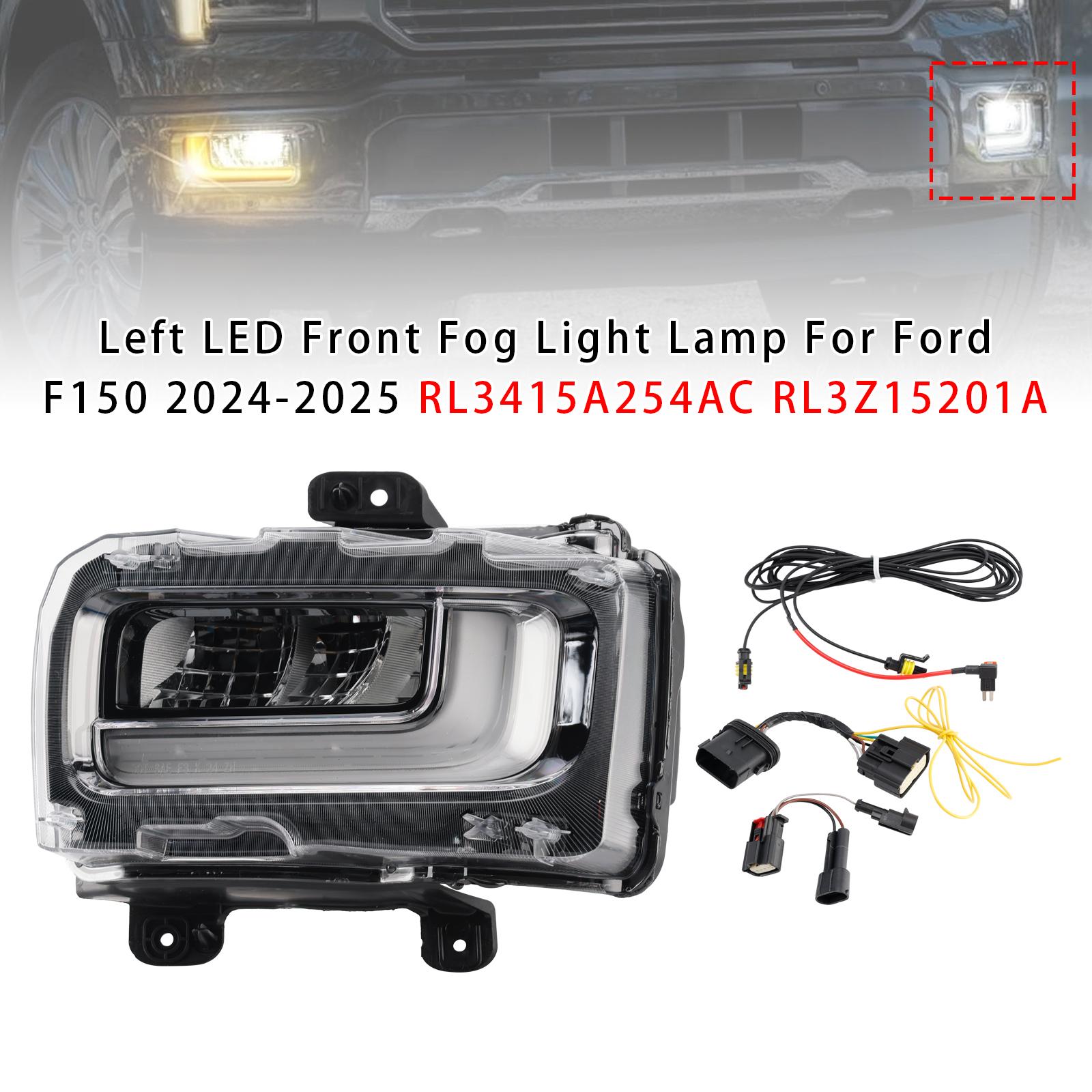 

Left LED Front Fog Light Lamp For Ford F150 2024-2025 RL3415A254AC RL3Z15201A