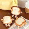 Cute Toast Shaped Plush Coin Purse, Can Store Headphones, Data Cables, and Can Also Be Used As A Keychain Pendant