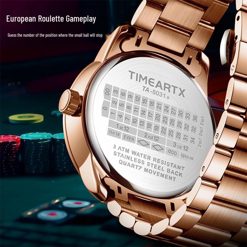 Men's Luminous Waterproof Leather Strap Quartz Watch - Stylish & Trendy