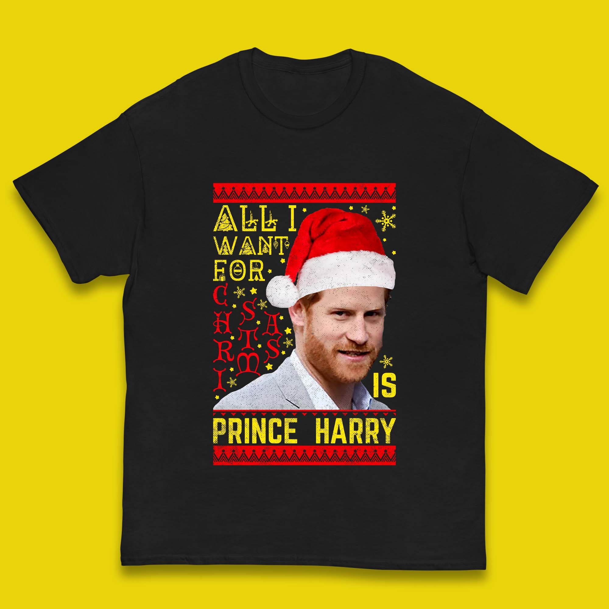 Prince Harry Christmas Kids T-Shirt 130