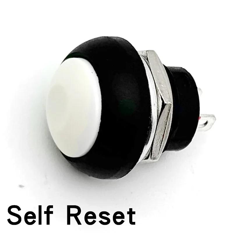 5/20/100Pcs Pbs-33B 12Mm Self-Reset On-Off Self-Locking Push Button Switch 2Pin Mini Momentary Round Switch