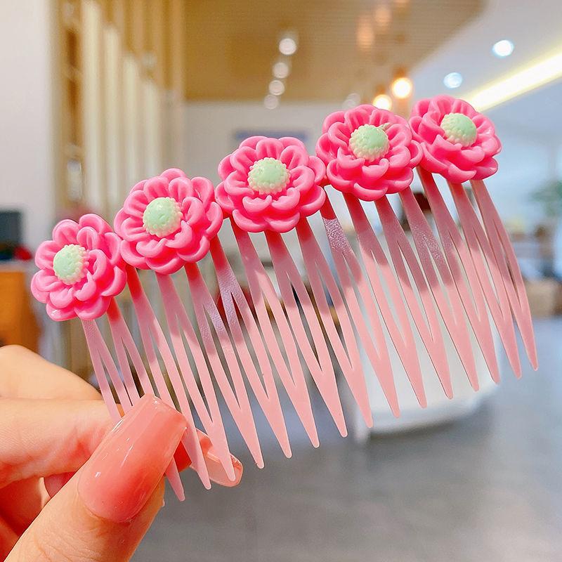 Mode Kinder Haarnadel Kleine Mädchen Pony Gebrochenes Haar Haarnadeln Mädchen Candy Farbe Süße Nette Einsatz Kamm Frauen Haar Zubehör
